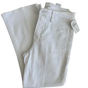 Good American Womens White Flared Crop Jeans 8/29, New With Tag! Price was $129.
